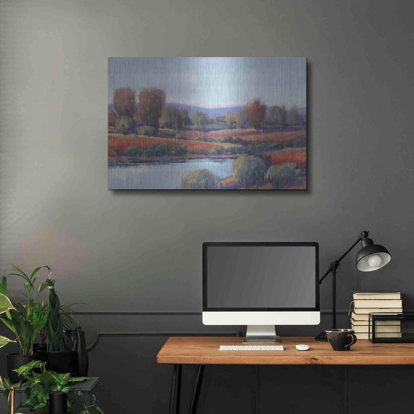 Luxe Metal Art 'Hidden Creek I' by Tim O'Toole, Metal Wall Art,36x24