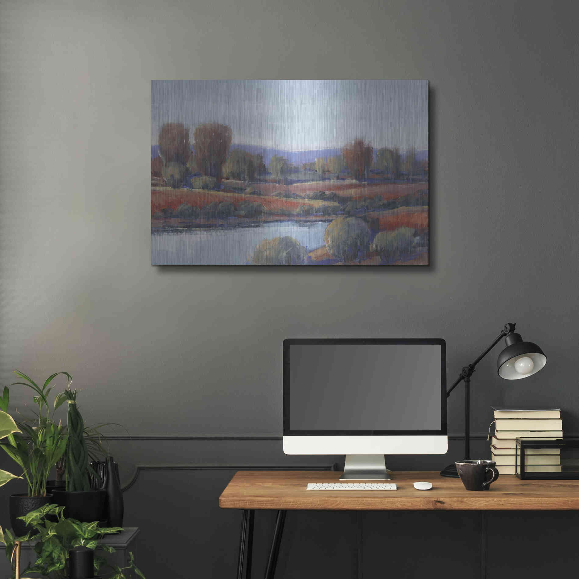 Luxe Metal Art 'Hidden Creek I' by Tim O'Toole, Metal Wall Art,36x24