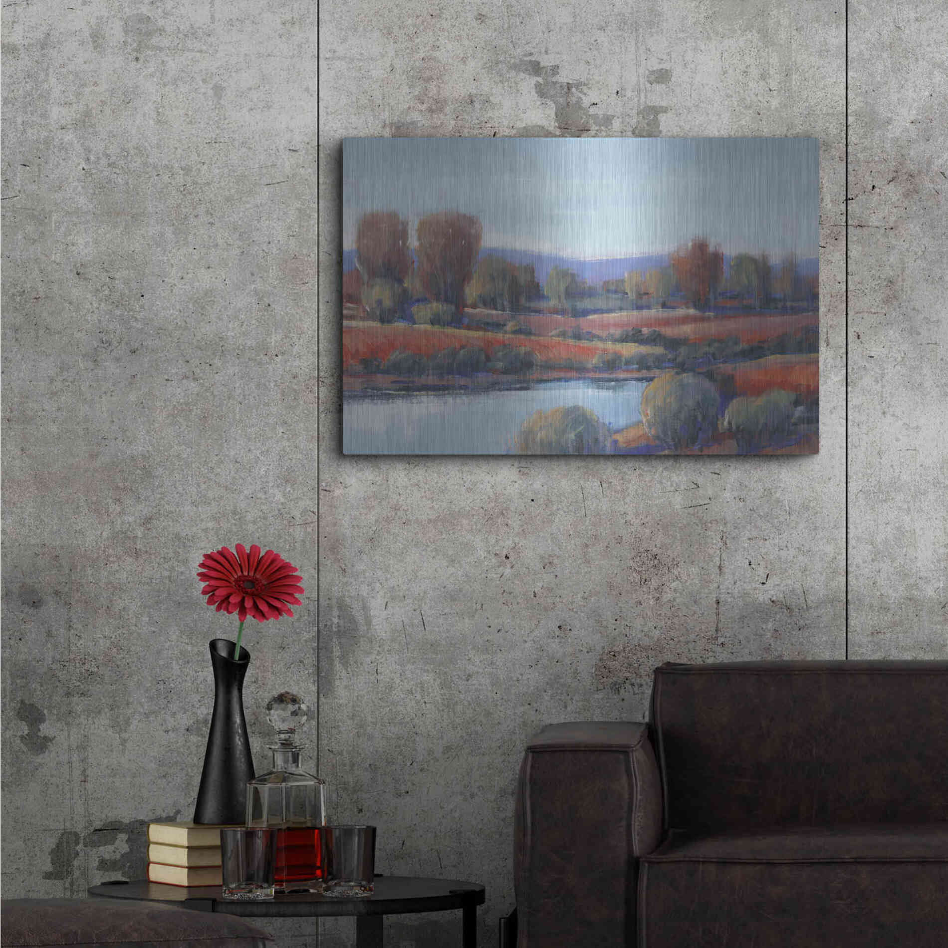 Luxe Metal Art 'Hidden Creek I' by Tim O'Toole, Metal Wall Art,36x24