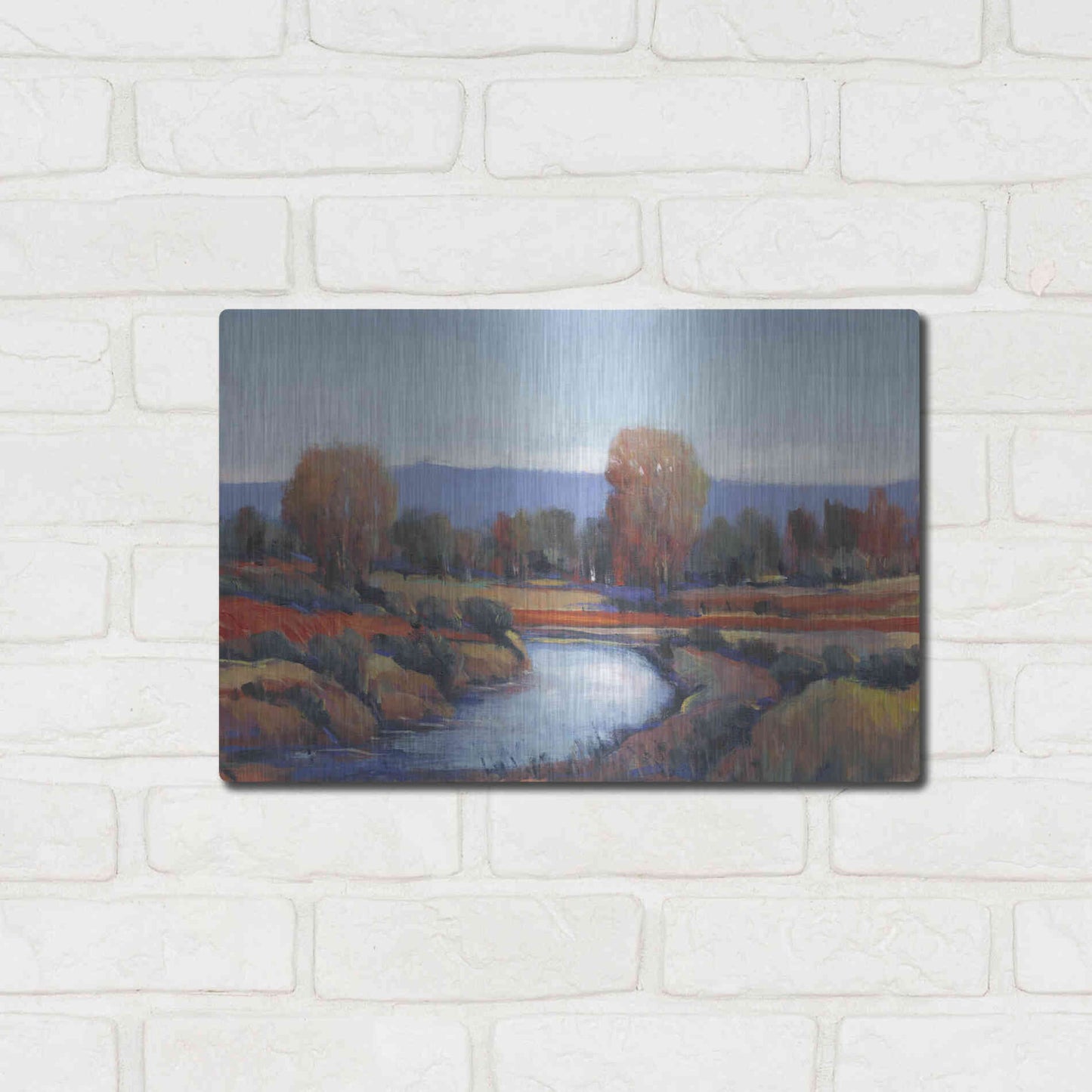 Luxe Metal Art 'Hidden Creek II' by Tim O'Toole, Metal Wall Art,16x12