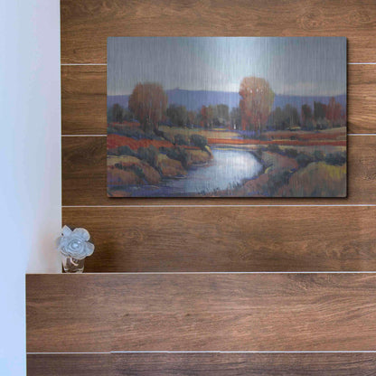 Luxe Metal Art 'Hidden Creek II' by Tim O'Toole, Metal Wall Art,16x12