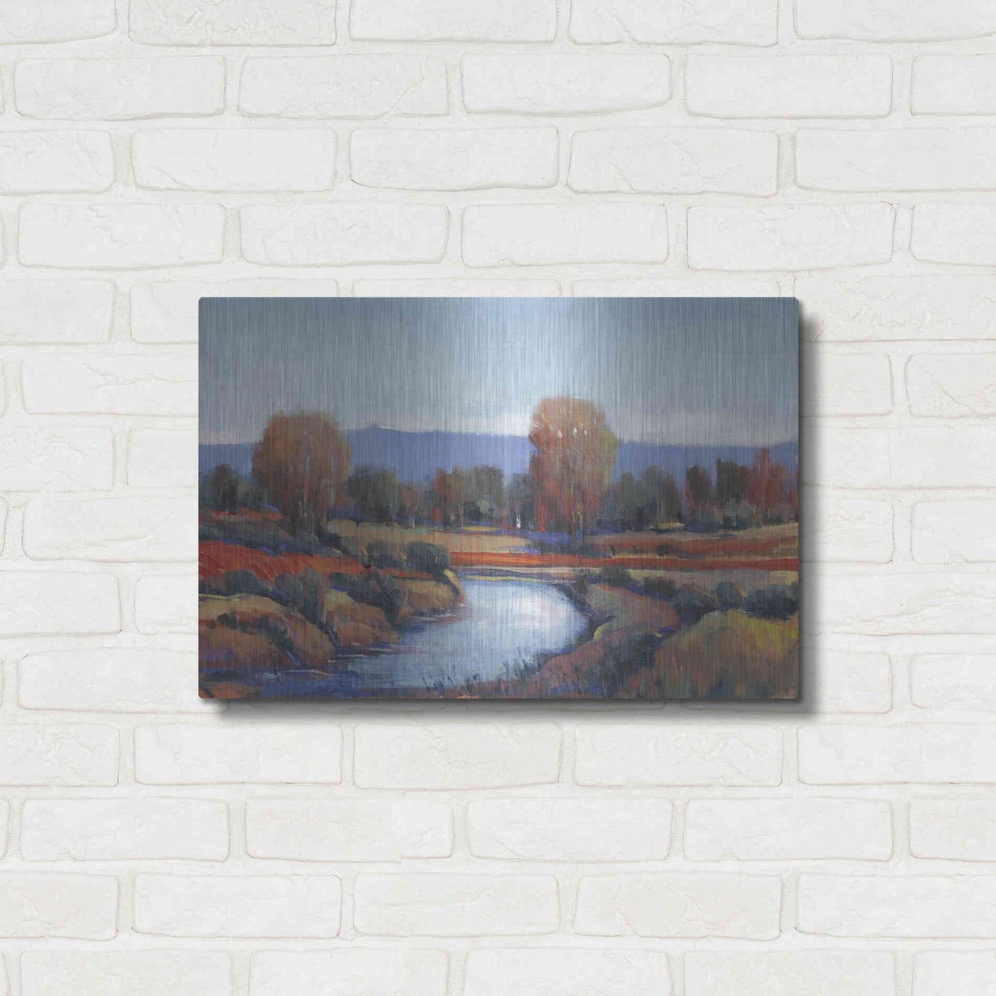 Luxe Metal Art 'Hidden Creek II' by Tim O'Toole, Metal Wall Art,24x16