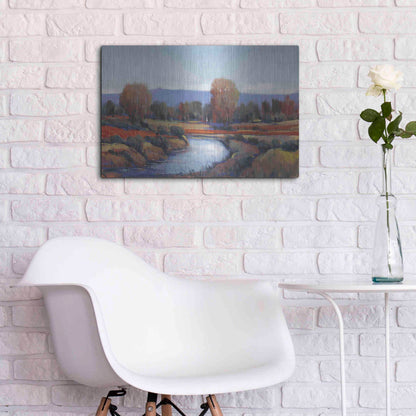 Luxe Metal Art 'Hidden Creek II' by Tim O'Toole, Metal Wall Art,24x16