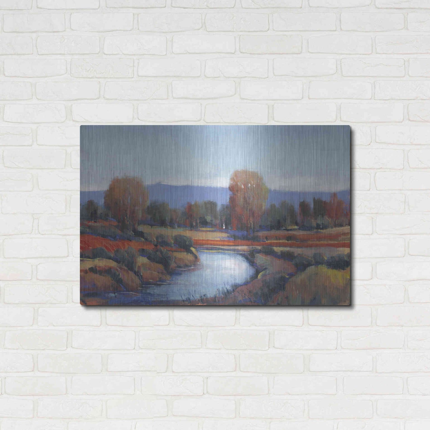 Luxe Metal Art 'Hidden Creek II' by Tim O'Toole, Metal Wall Art,36x24