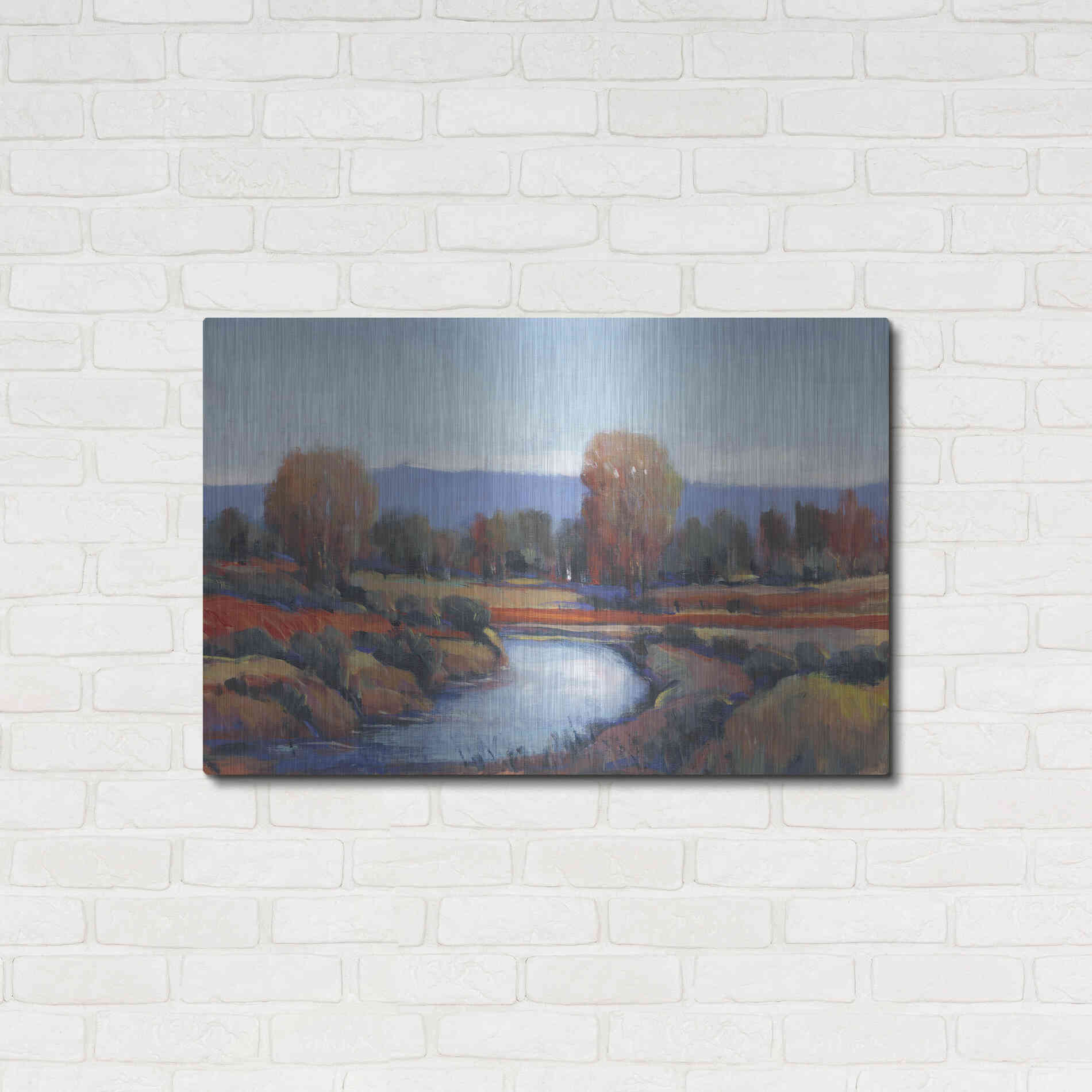 Luxe Metal Art 'Hidden Creek II' by Tim O'Toole, Metal Wall Art,36x24