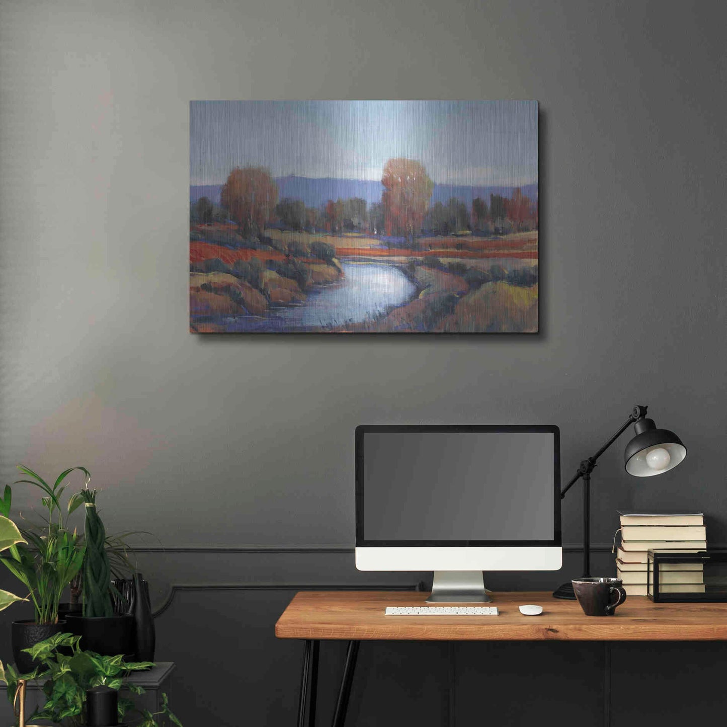 Luxe Metal Art 'Hidden Creek II' by Tim O'Toole, Metal Wall Art,36x24