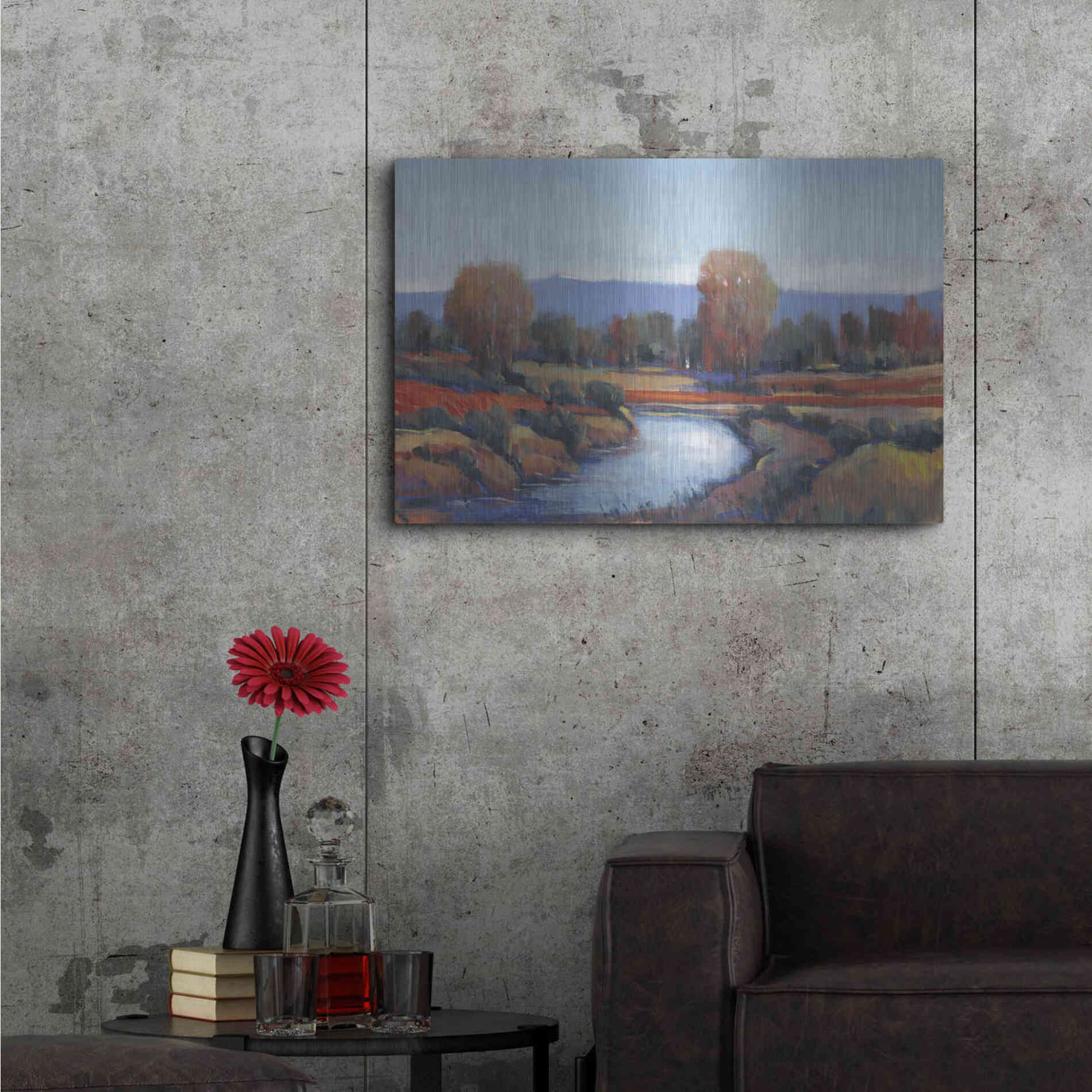 Luxe Metal Art 'Hidden Creek II' by Tim O'Toole, Metal Wall Art,36x24