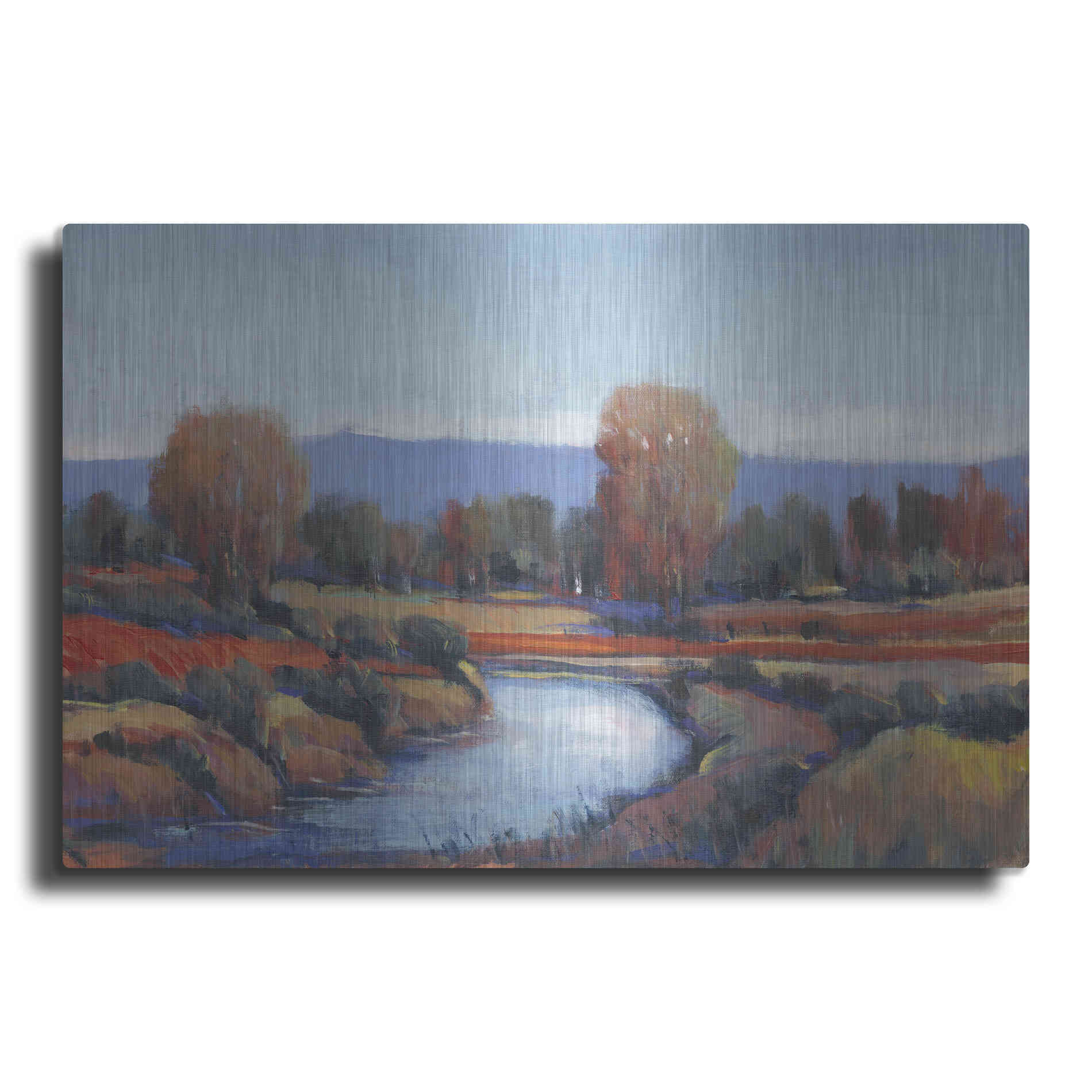 Luxe Metal Art 'Hidden Creek II' by Tim O'Toole, Metal Wall Art