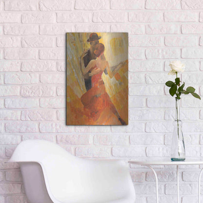 Luxe Metal Art 'Tango' by Albena Hristova, Metal Wall Art,16x24
