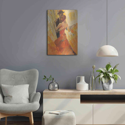 Luxe Metal Art 'Tango' by Albena Hristova, Metal Wall Art,16x24