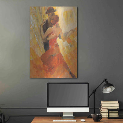 Luxe Metal Art 'Tango' by Albena Hristova, Metal Wall Art,24x36
