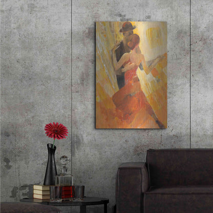Luxe Metal Art 'Tango' by Albena Hristova, Metal Wall Art,24x36