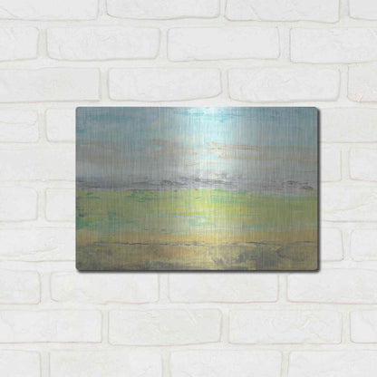 Luxe Metal Art 'Distant Front Range I' by Tim O'Toole, Metal Wall Art,16x12