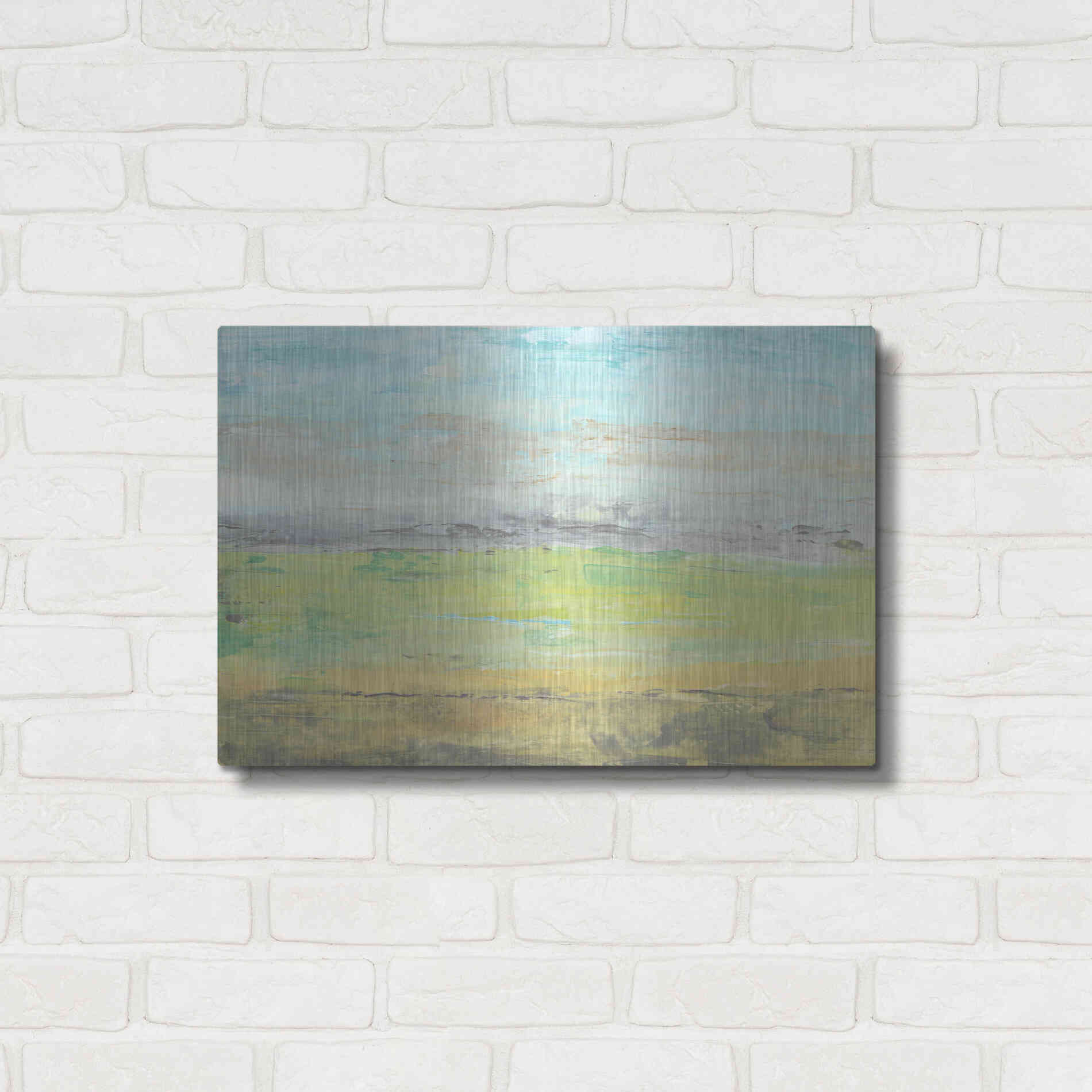 Luxe Metal Art 'Distant Front Range I' by Tim O'Toole, Metal Wall Art,24x16