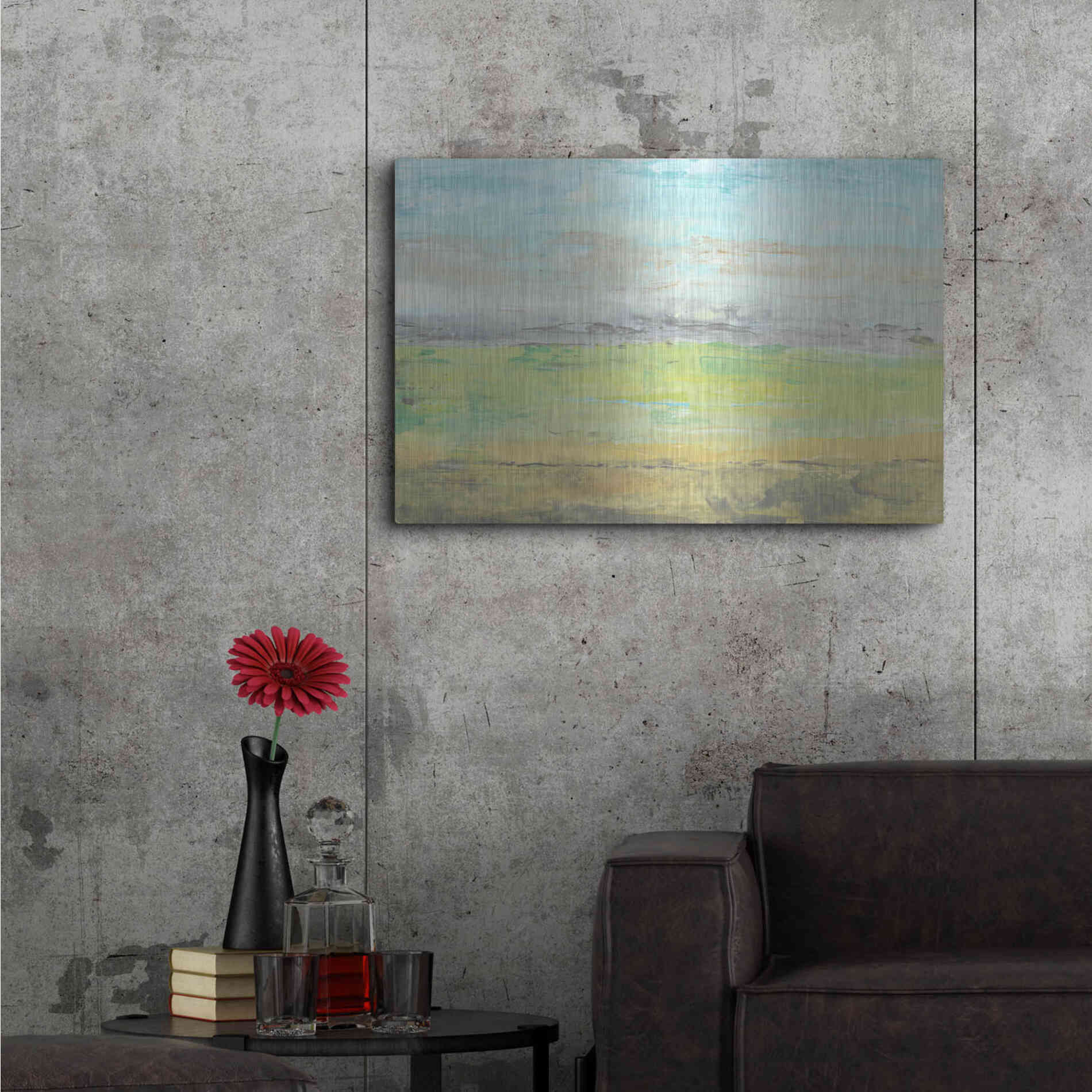 Luxe Metal Art 'Distant Front Range I' by Tim O'Toole, Metal Wall Art,36x24