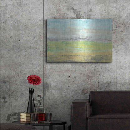 Luxe Metal Art 'Distant Front Range I' by Tim O'Toole, Metal Wall Art,36x24