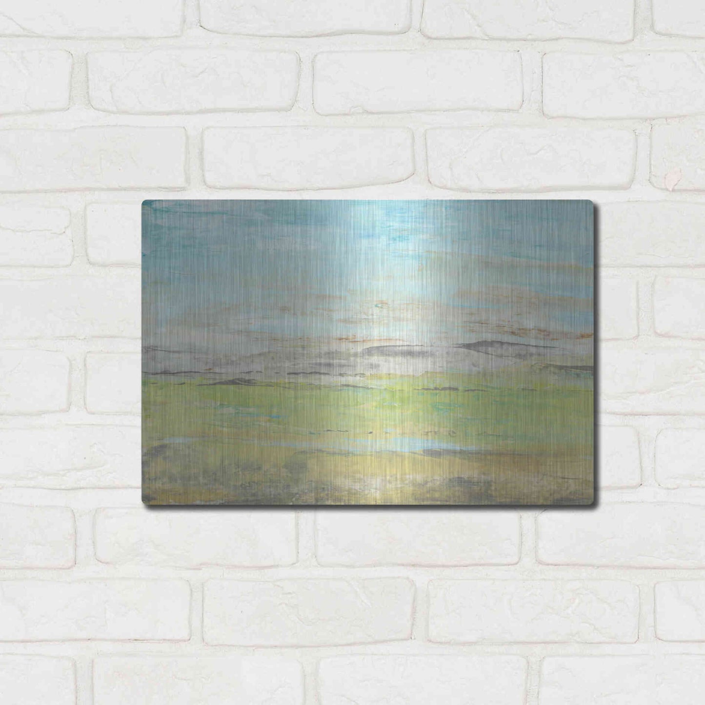 Luxe Metal Art 'Distant Front Range II' by Tim O'Toole, Metal Wall Art,16x12