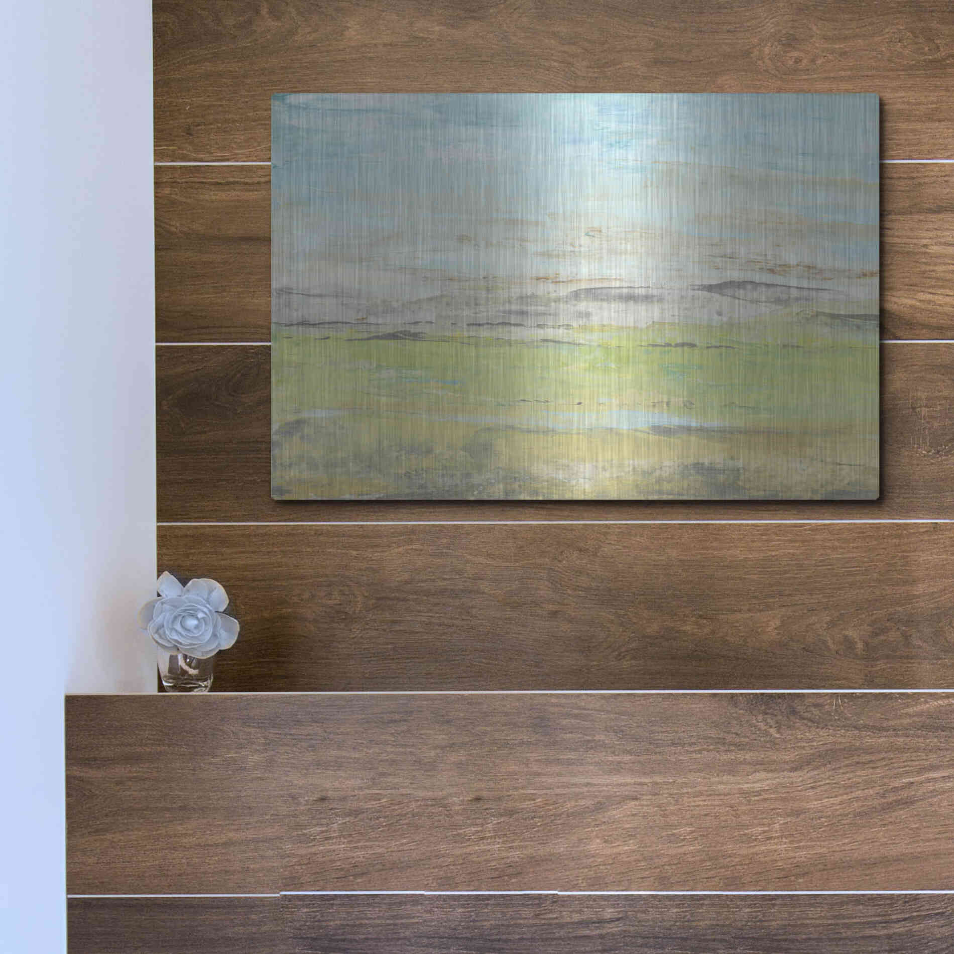 Luxe Metal Art 'Distant Front Range II' by Tim O'Toole, Metal Wall Art,16x12