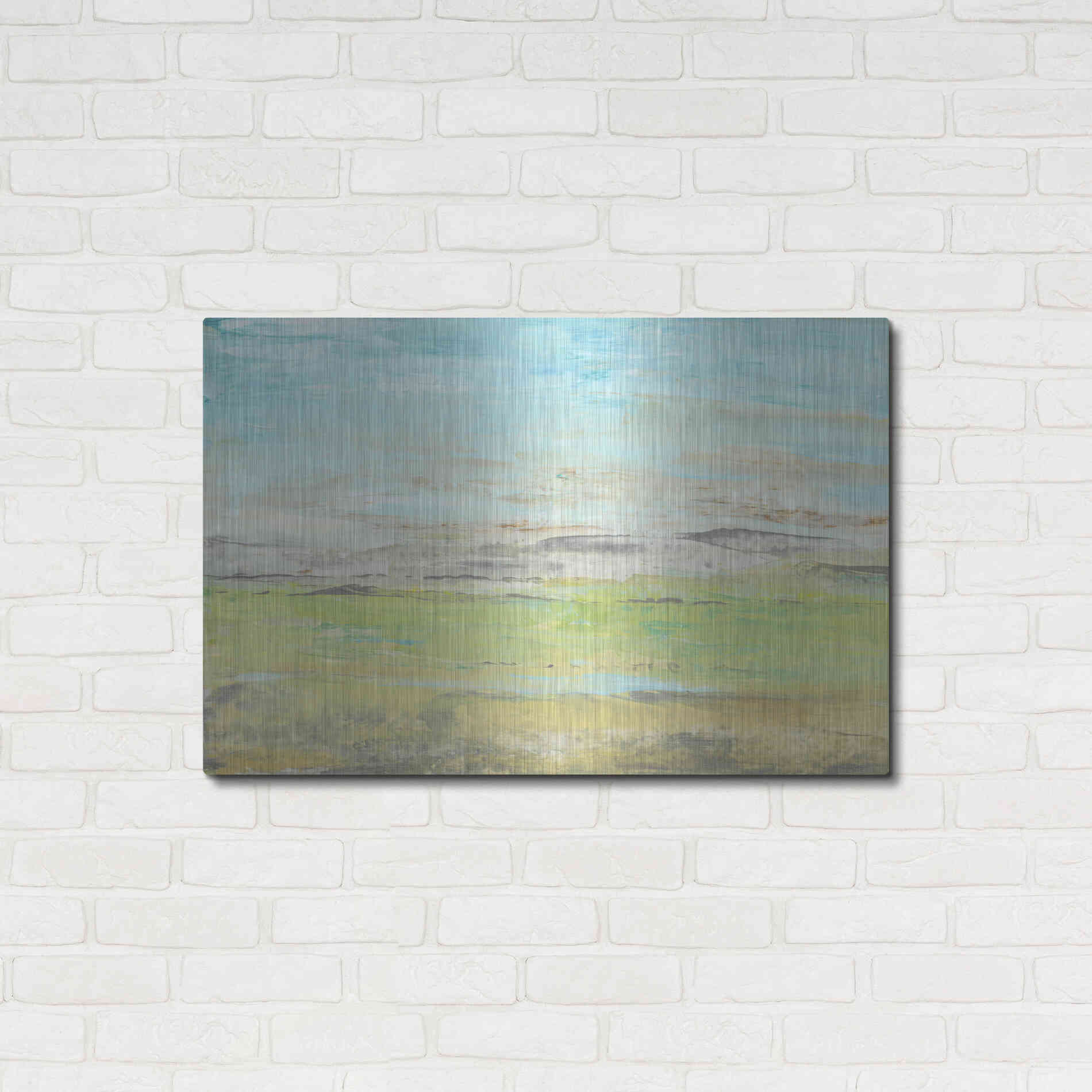 Luxe Metal Art 'Distant Front Range II' by Tim O'Toole, Metal Wall Art,36x24