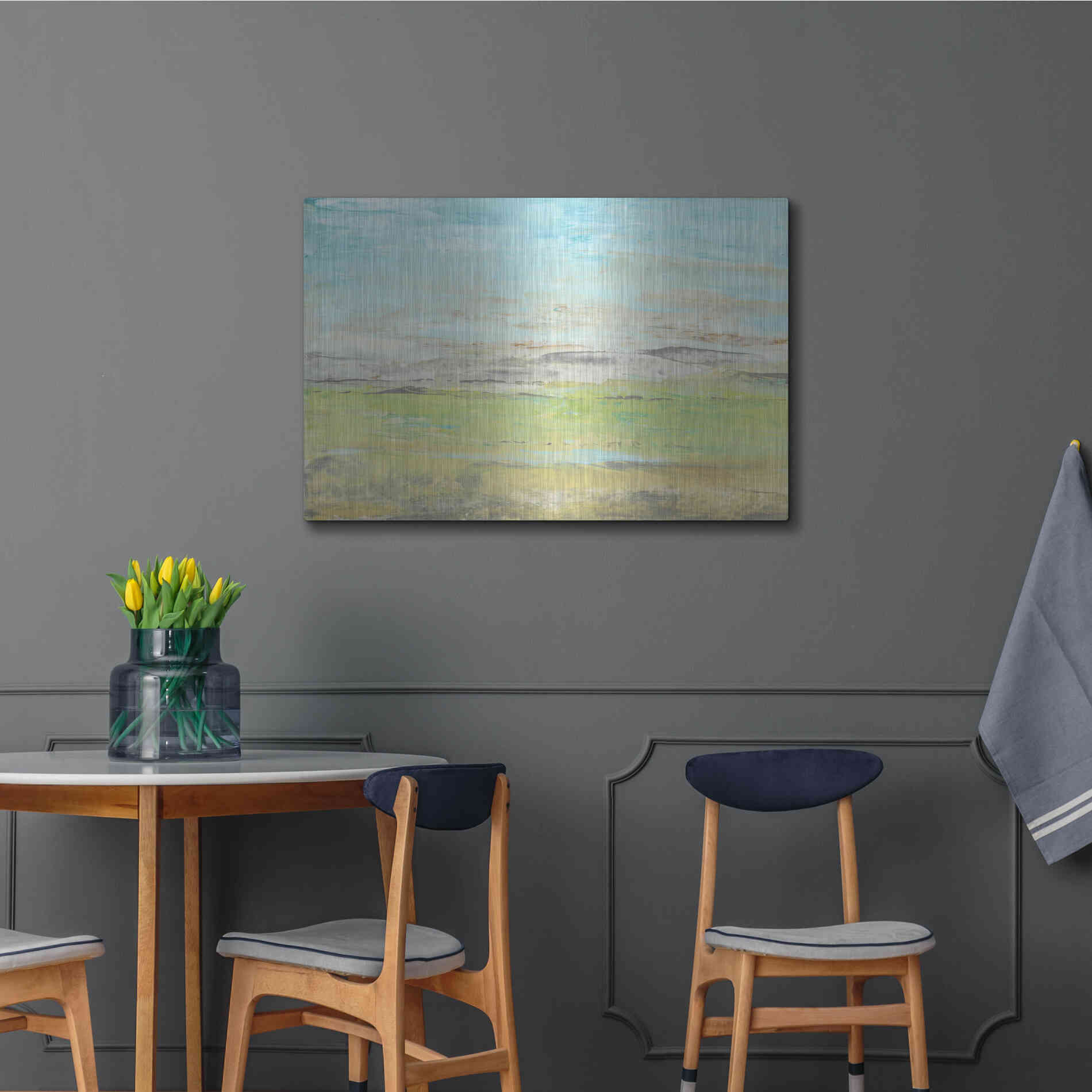 Luxe Metal Art 'Distant Front Range II' by Tim O'Toole, Metal Wall Art,36x24