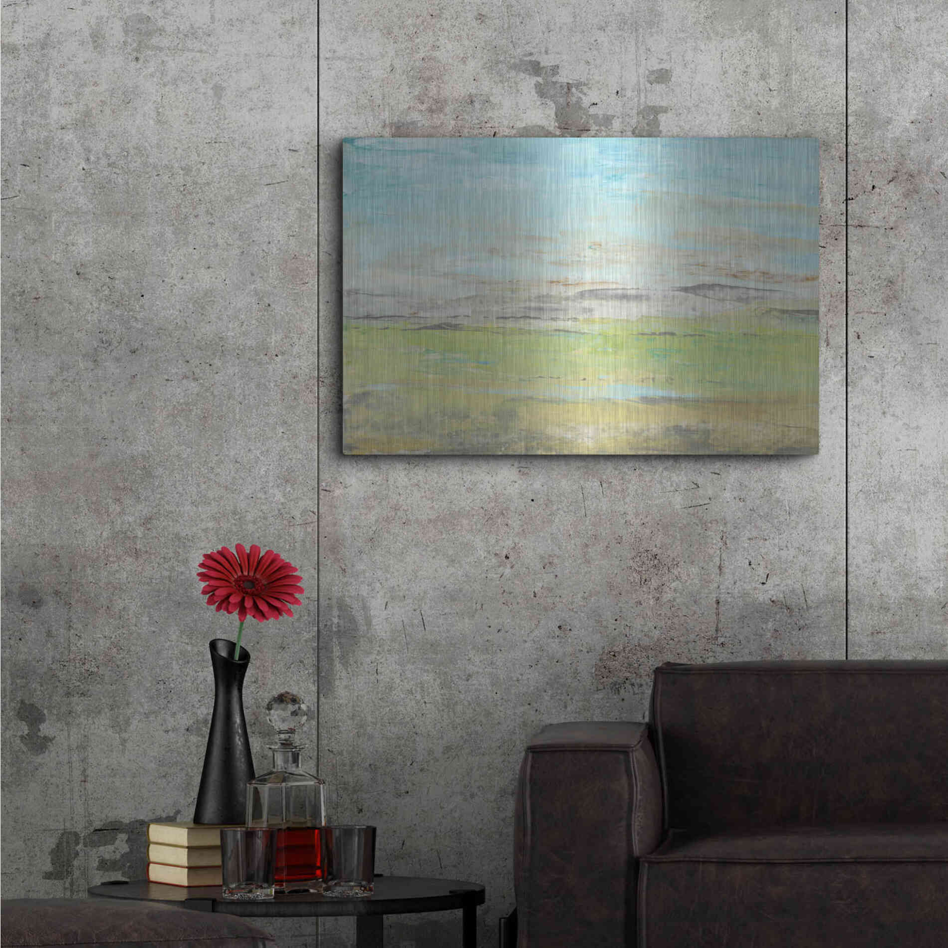 Luxe Metal Art 'Distant Front Range II' by Tim O'Toole, Metal Wall Art,36x24