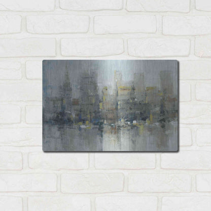Luxe Metal Art 'City Proper I' by Tim O'Toole, Metal Wall Art,16x12