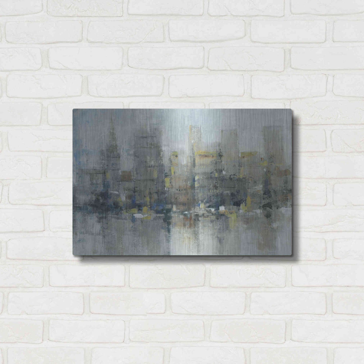 Luxe Metal Art 'City Proper I' by Tim O'Toole, Metal Wall Art,24x16