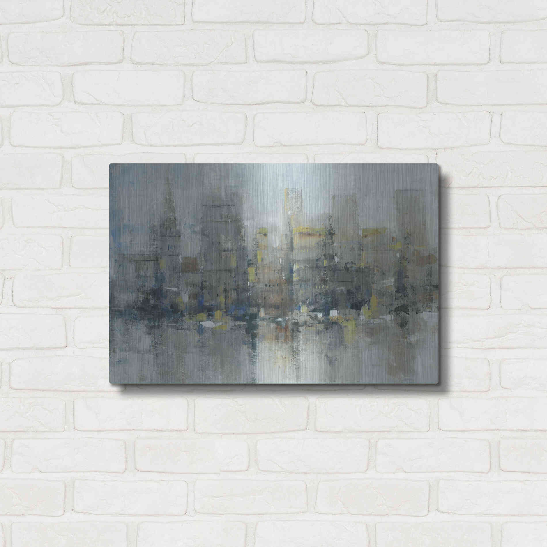 Luxe Metal Art 'City Proper I' by Tim O'Toole, Metal Wall Art,24x16