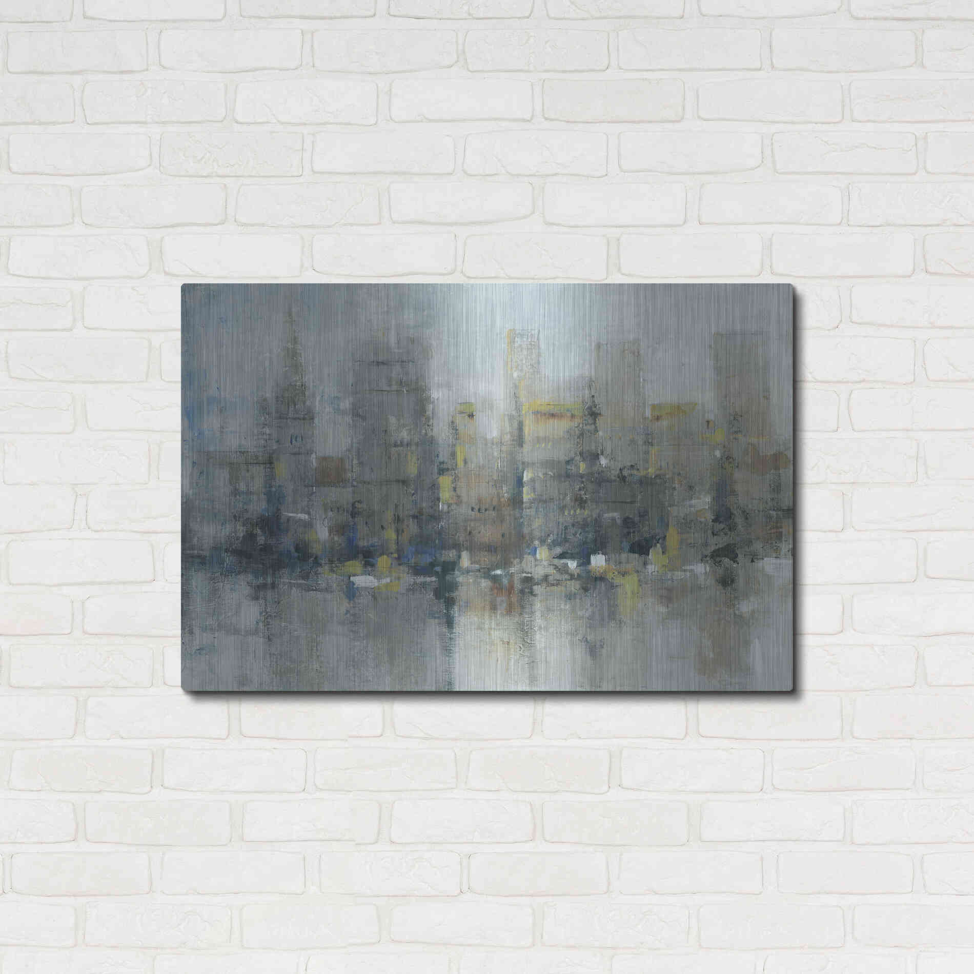 Luxe Metal Art 'City Proper I' by Tim O'Toole, Metal Wall Art,36x24