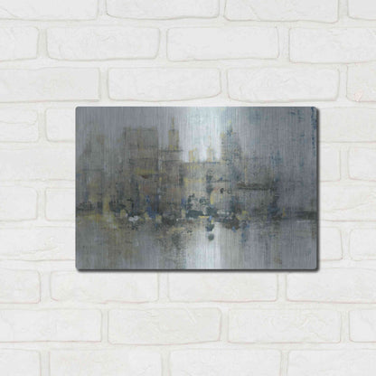 Luxe Metal Art 'City Proper II' by Tim O'Toole, Metal Wall Art,16x12