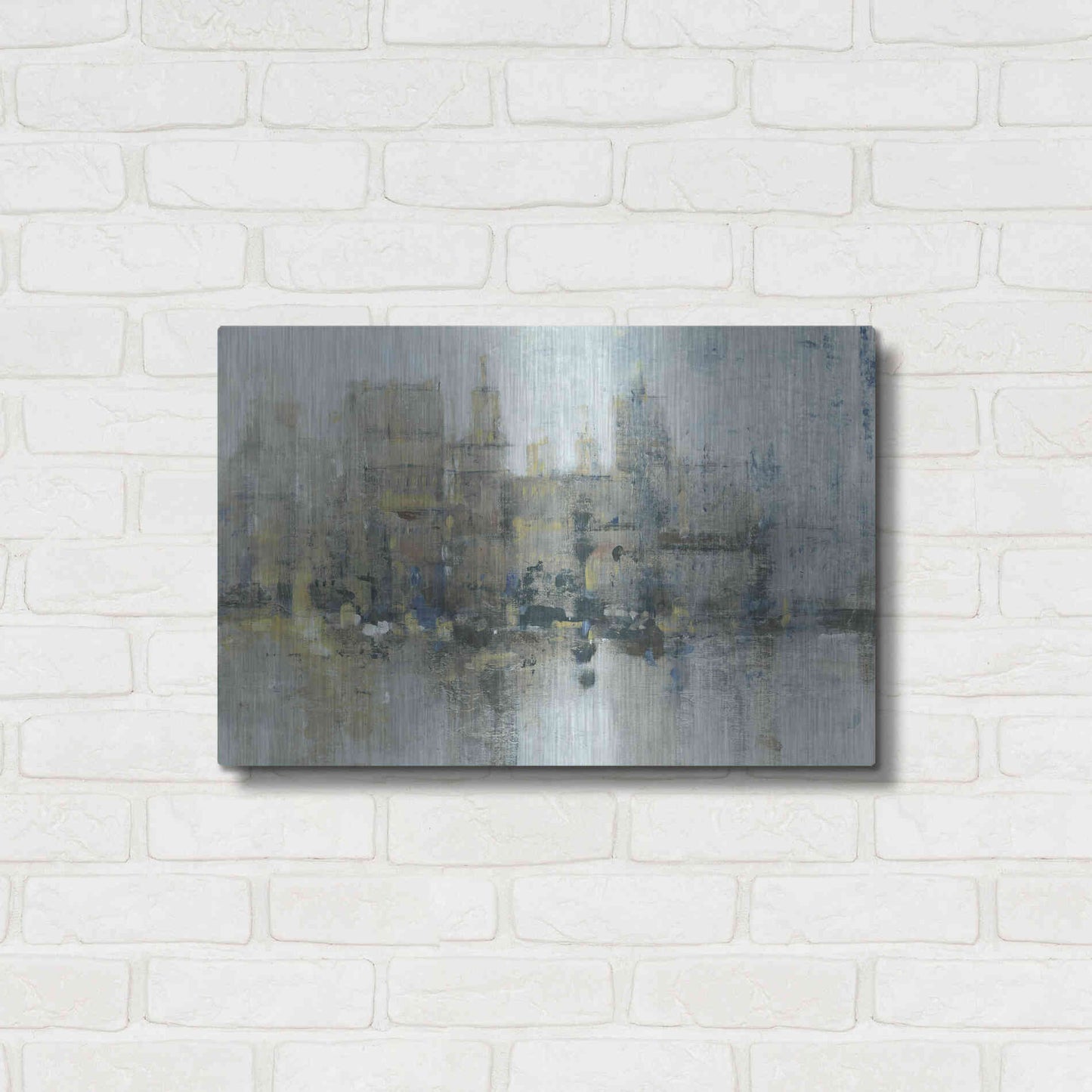 Luxe Metal Art 'City Proper II' by Tim O'Toole, Metal Wall Art,24x16