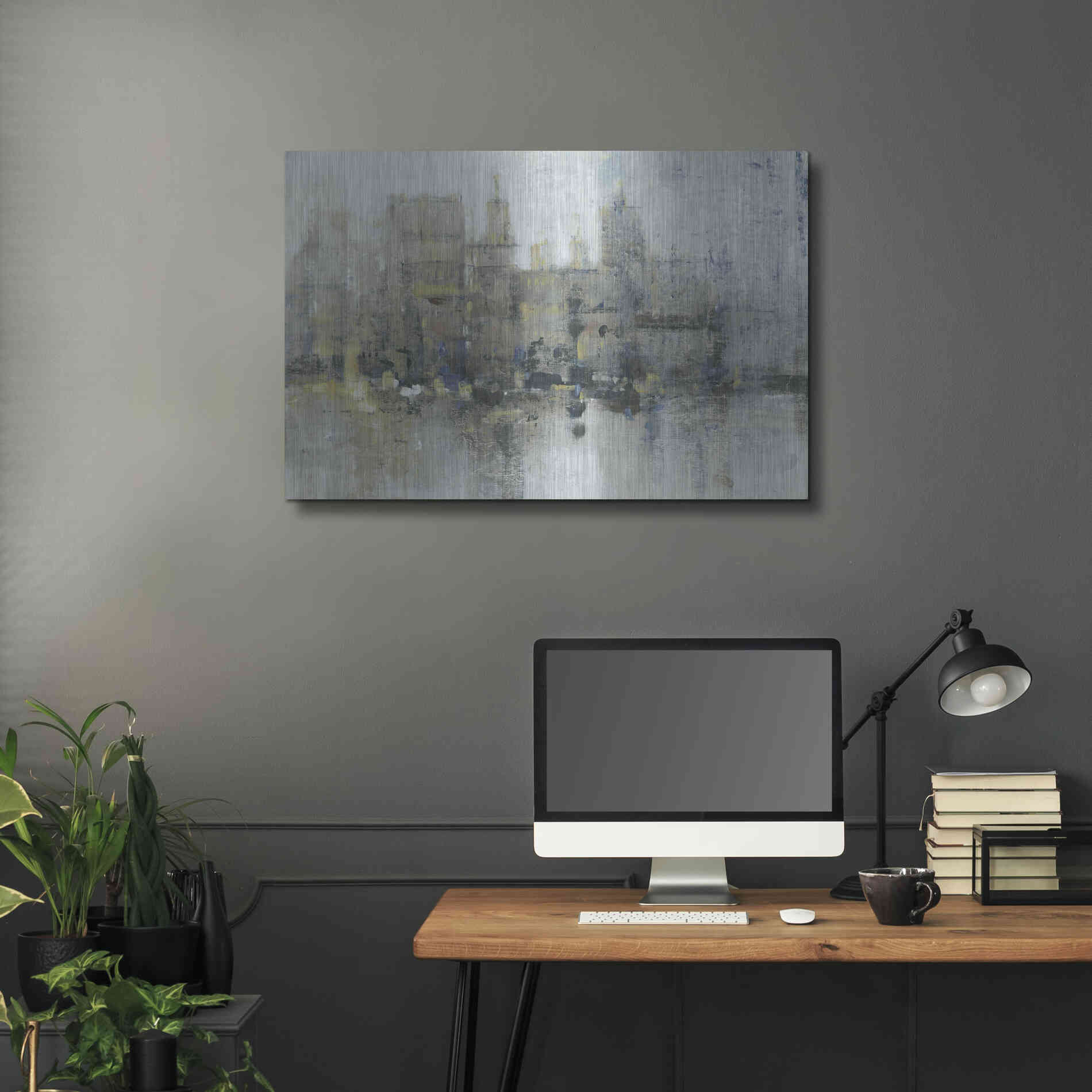 Luxe Metal Art 'City Proper II' by Tim O'Toole, Metal Wall Art,36x24