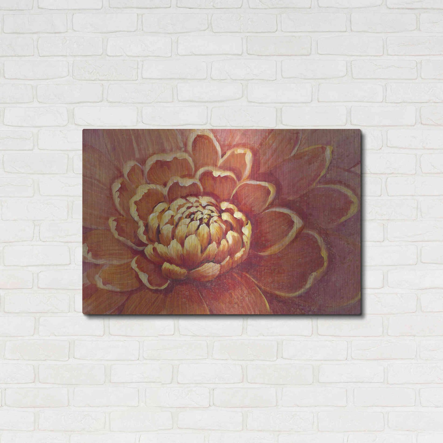 Luxe Metal Art 'Micro Floral II' by Tim O'Toole, Metal Wall Art,36x24