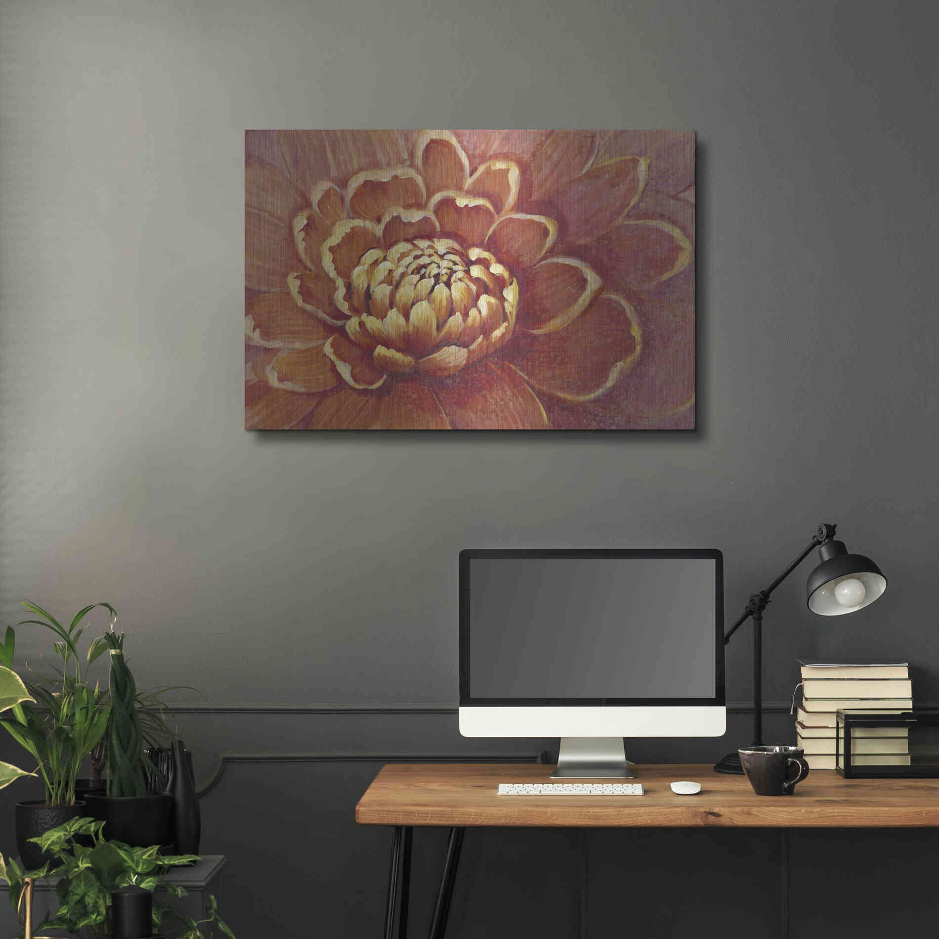 Luxe Metal Art 'Micro Floral II' by Tim O'Toole, Metal Wall Art,36x24