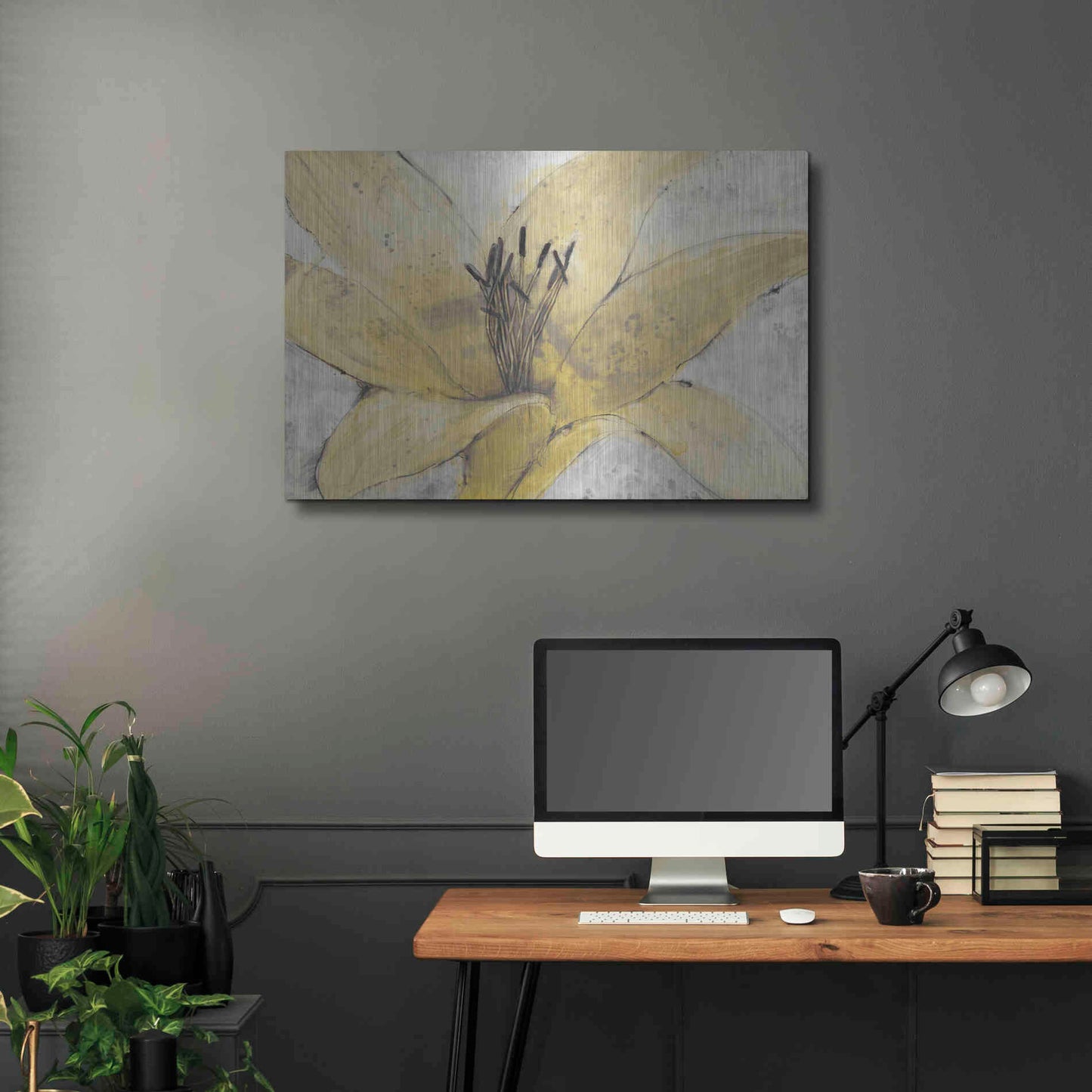 Luxe Metal Art 'Transparency Flower I' by Tim O'Toole, Metal Wall Art,36x24