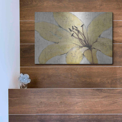 Luxe Metal Art 'Transparency Flower II' by Tim O'Toole, Metal Wall Art,16x12