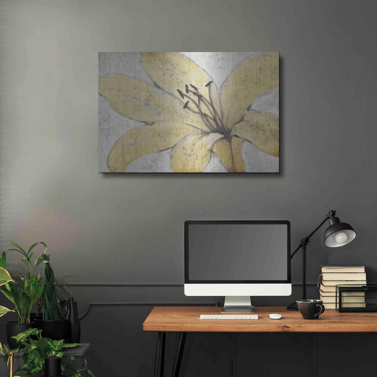 Luxe Metal Art 'Transparency Flower II' by Tim O'Toole, Metal Wall Art,36x24