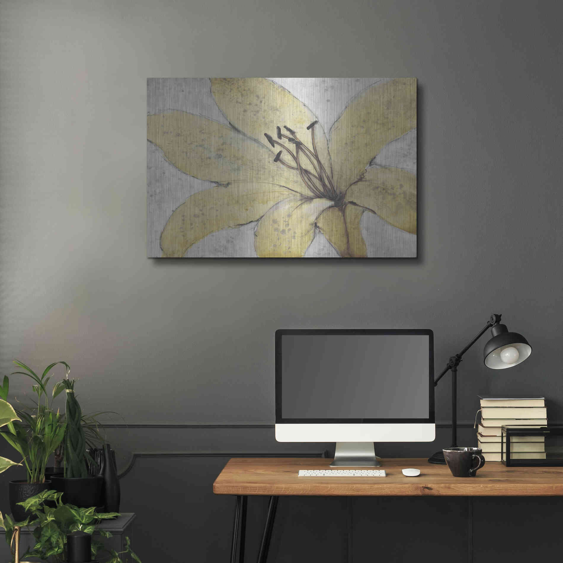 Luxe Metal Art 'Transparency Flower II' by Tim O'Toole, Metal Wall Art,36x24