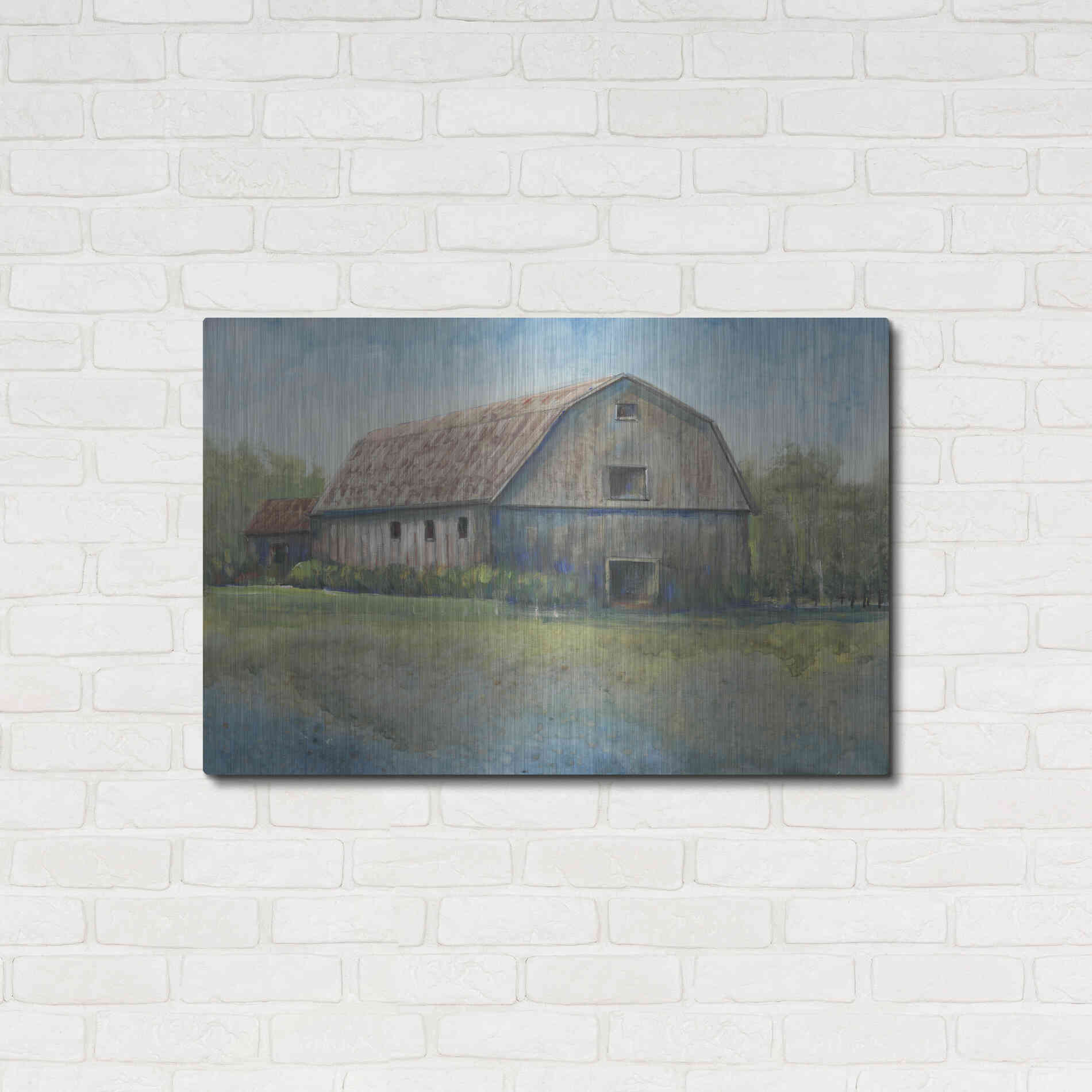 Luxe Metal Art 'Country Life I' by Tim O'Toole, Metal Wall Art,36x24