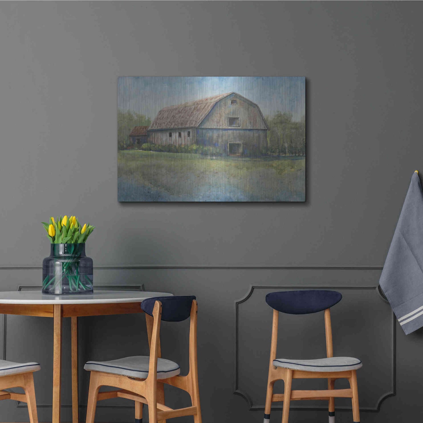 Luxe Metal Art 'Country Life I' by Tim O'Toole, Metal Wall Art,36x24