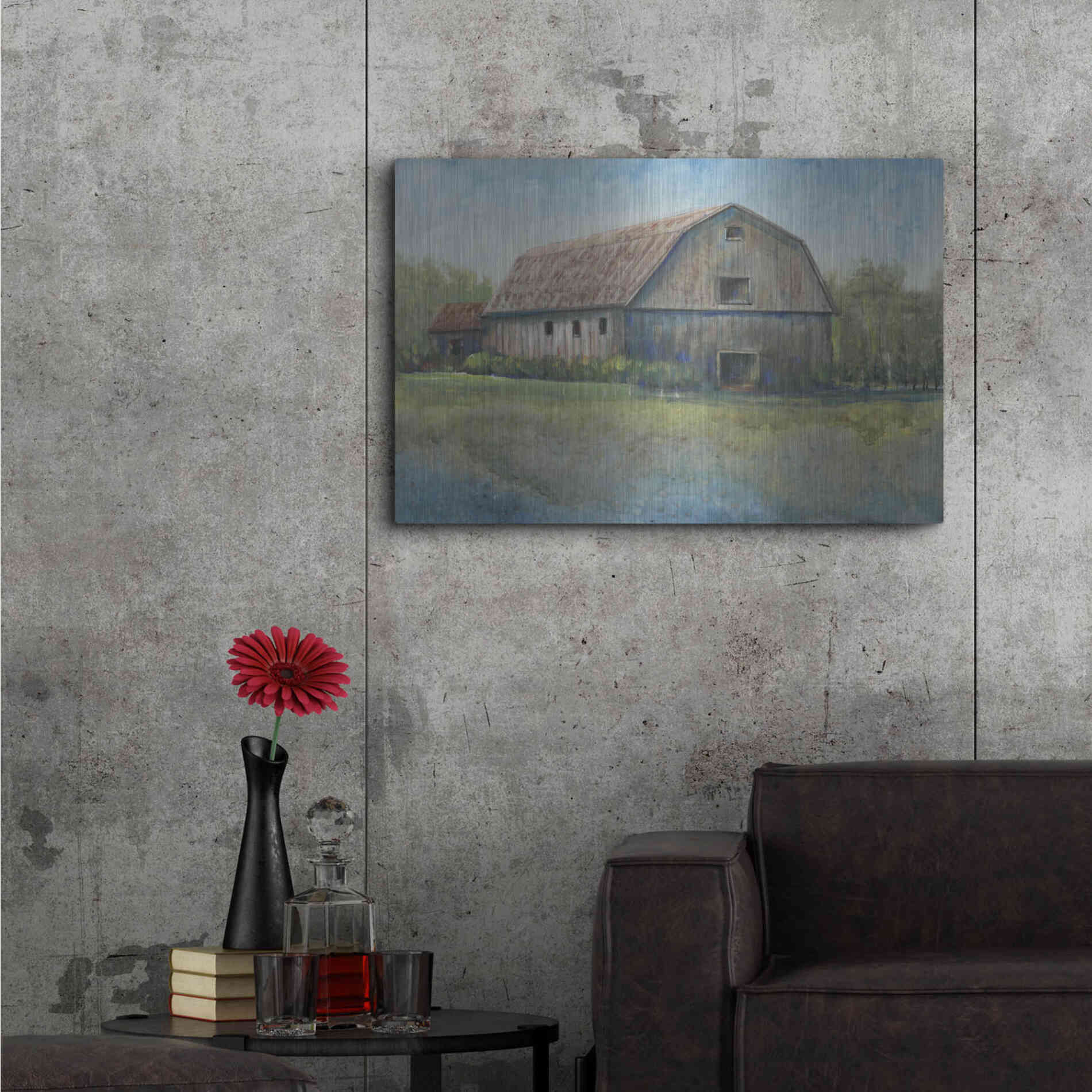 Luxe Metal Art 'Country Life I' by Tim O'Toole, Metal Wall Art,36x24