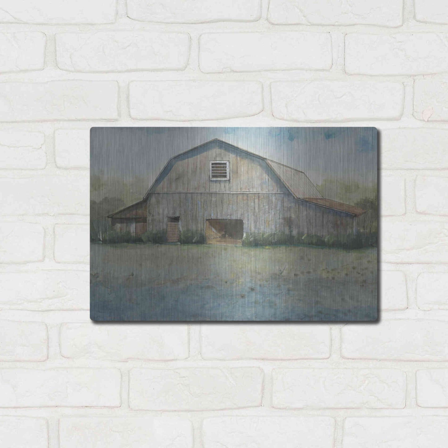 Luxe Metal Art 'Country Life II' by Tim O'Toole, Metal Wall Art,16x12