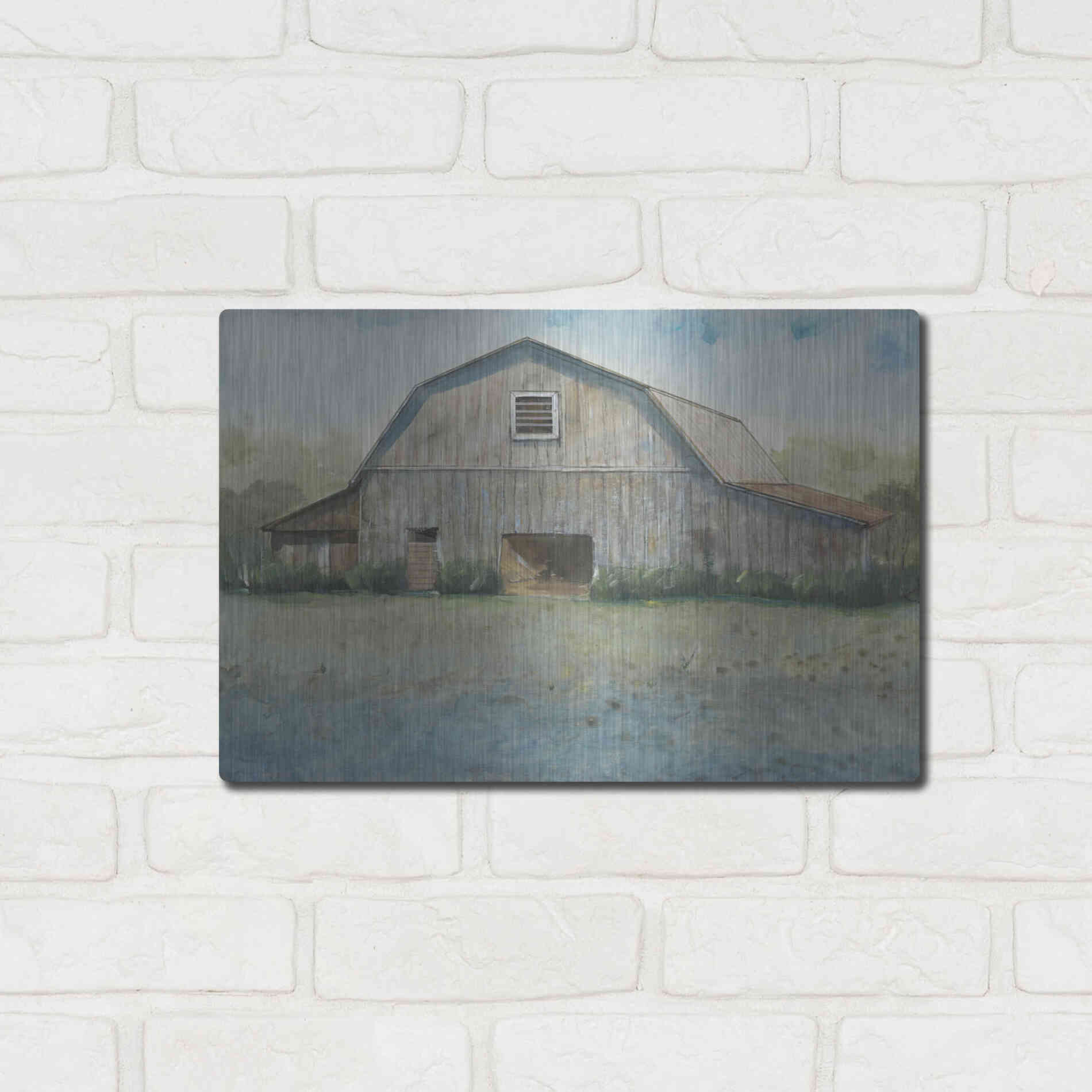 Luxe Metal Art 'Country Life II' by Tim O'Toole, Metal Wall Art,16x12