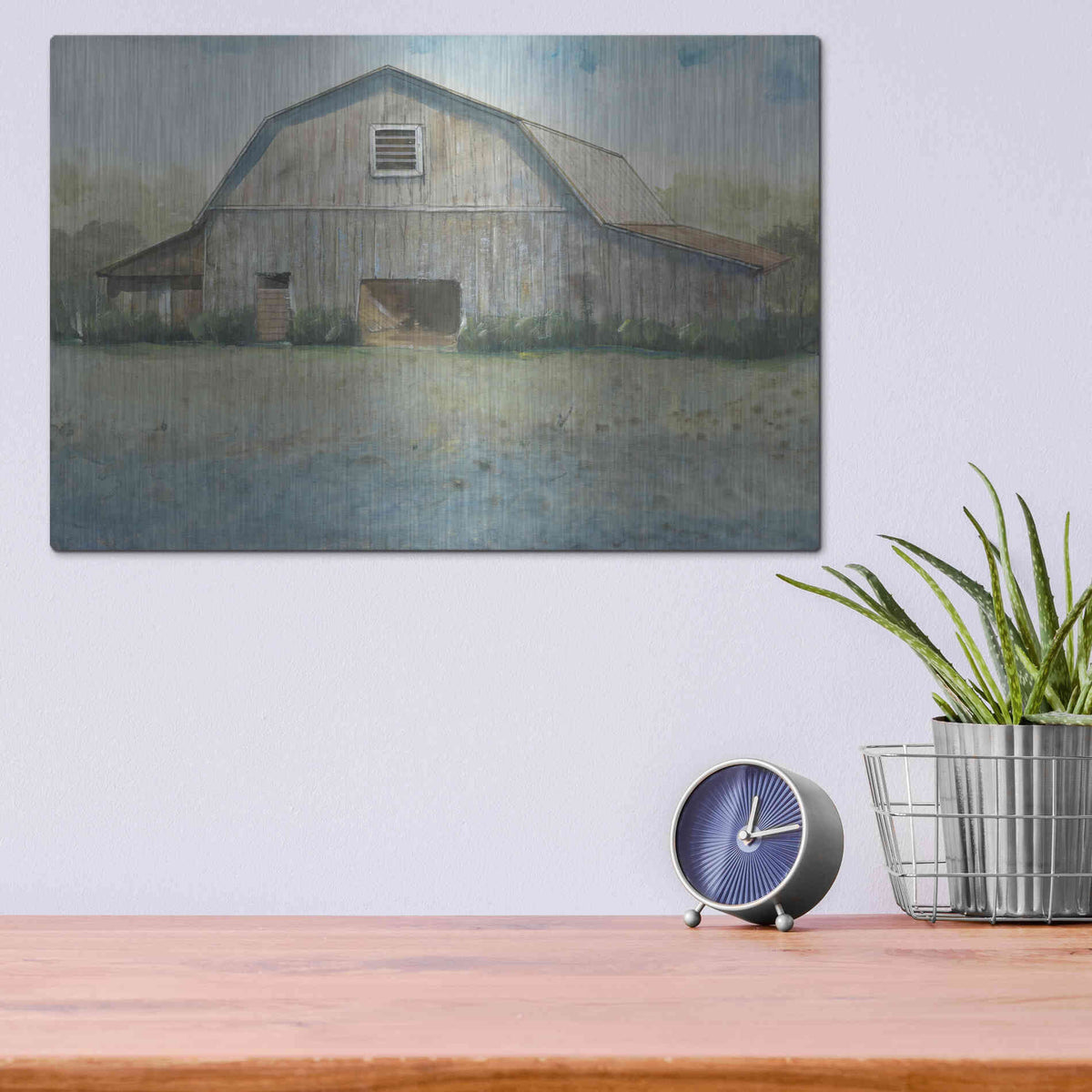 Luxe Metal Art 'Country Life II' by Tim O'Toole, Metal Wall Art,16x12