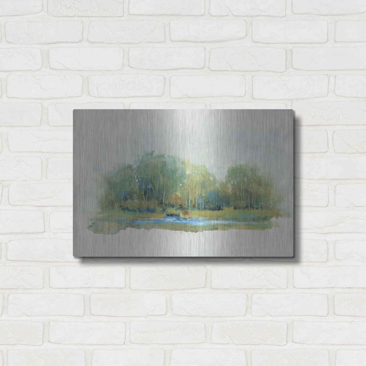 Luxe Metal Art 'Forest Vignette II' by Tim O'Toole, Metal Wall Art,24x16