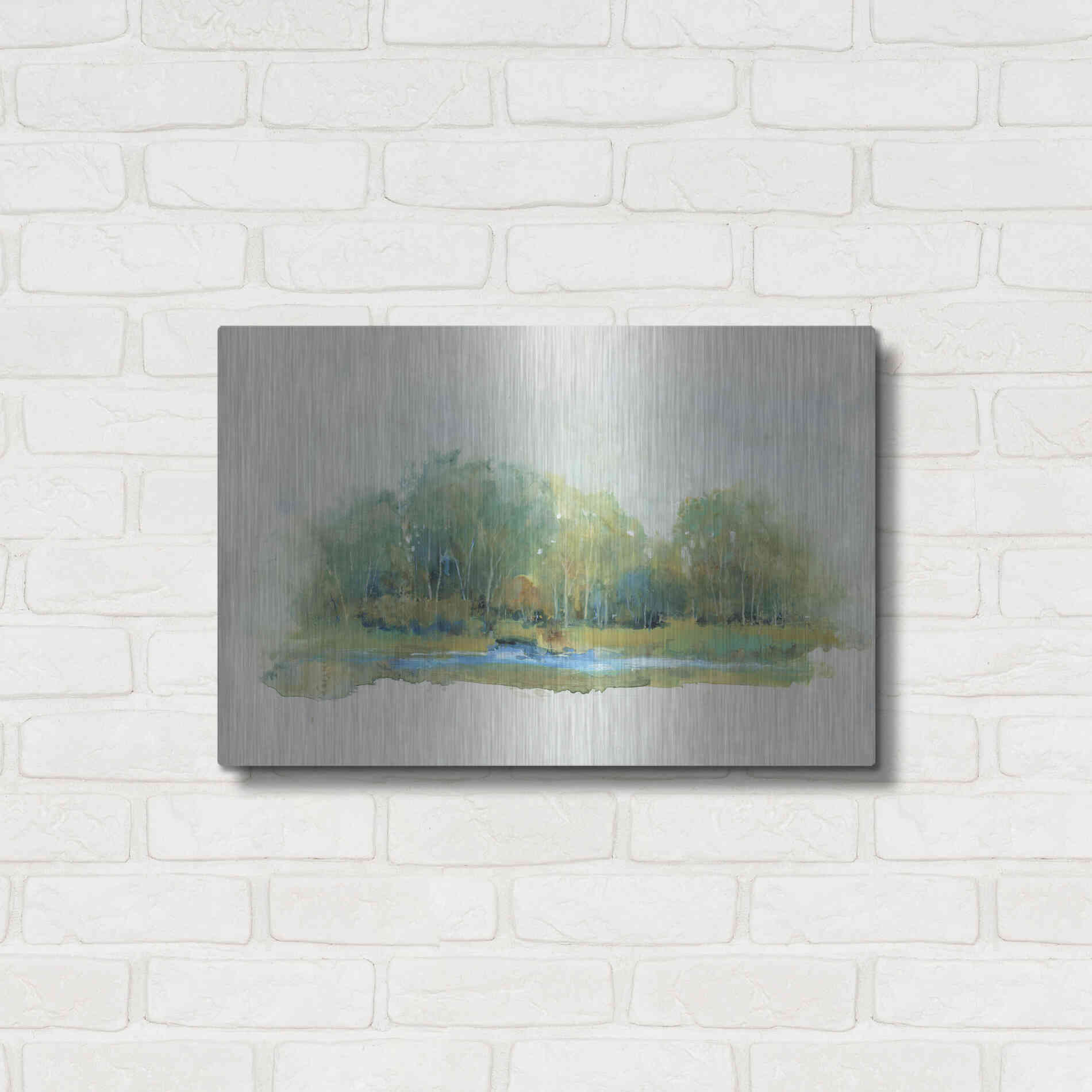 Luxe Metal Art 'Forest Vignette II' by Tim O'Toole, Metal Wall Art,24x16