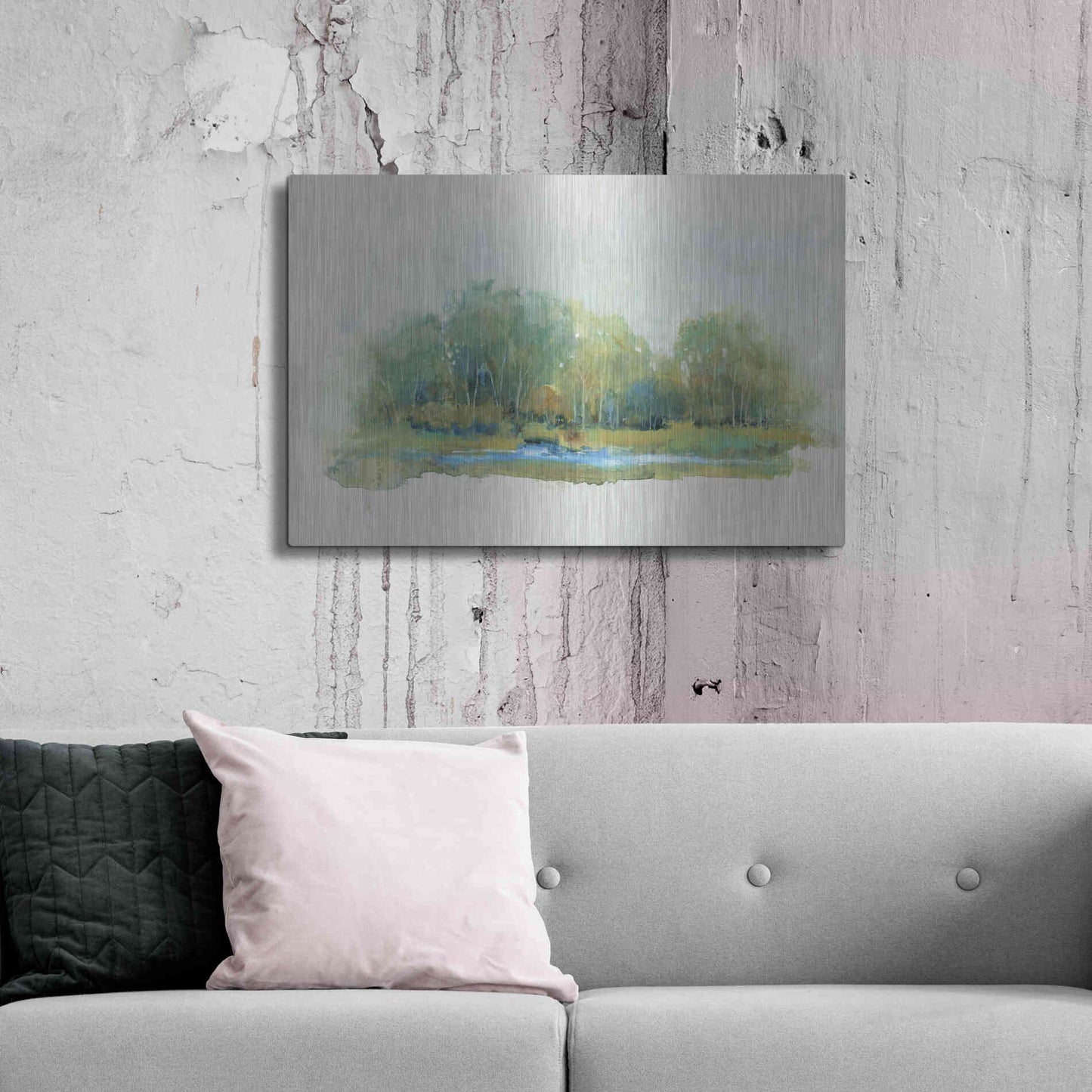 Luxe Metal Art 'Forest Vignette II' by Tim O'Toole, Metal Wall Art,36x24