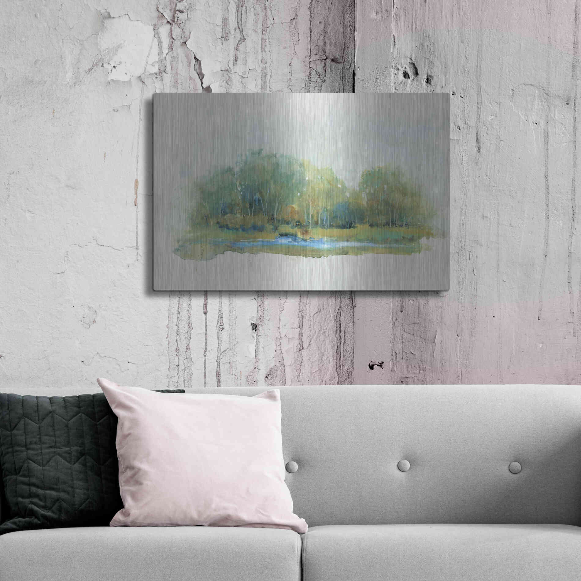 Luxe Metal Art 'Forest Vignette II' by Tim O'Toole, Metal Wall Art,36x24