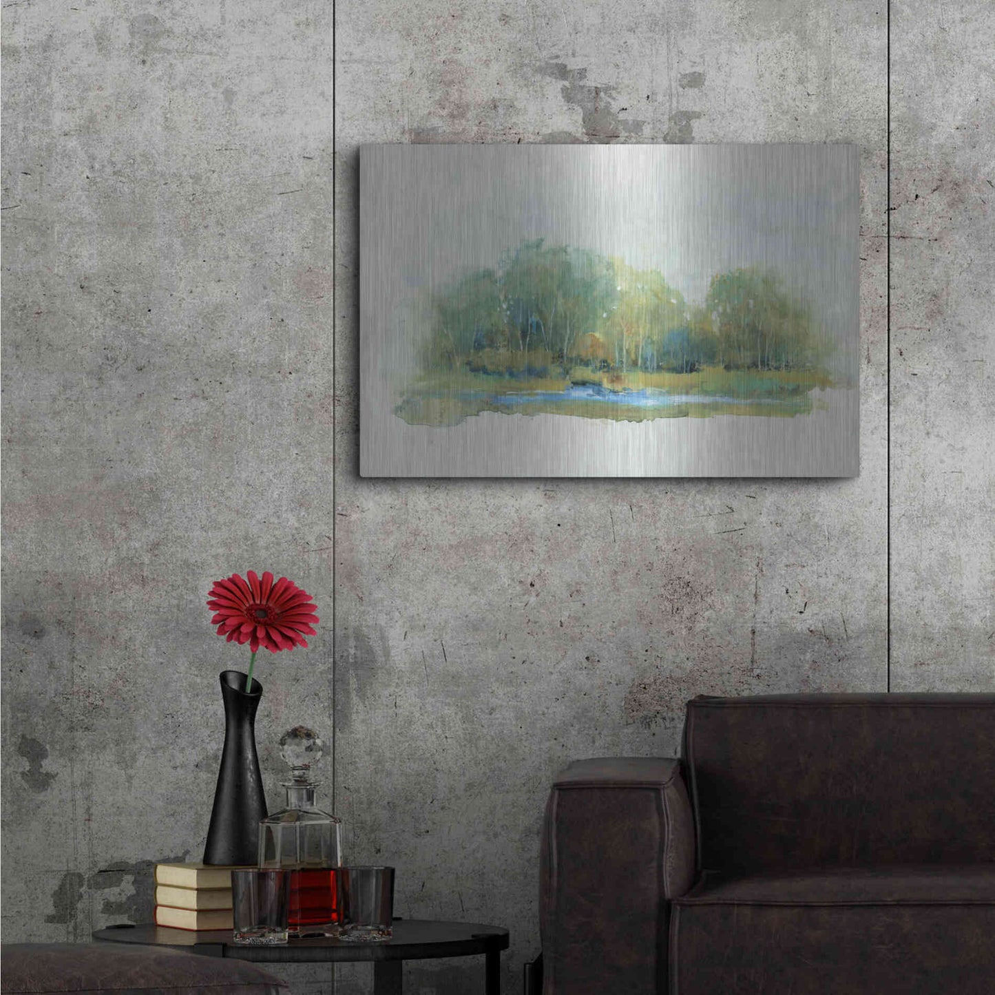 Luxe Metal Art 'Forest Vignette II' by Tim O'Toole, Metal Wall Art,36x24