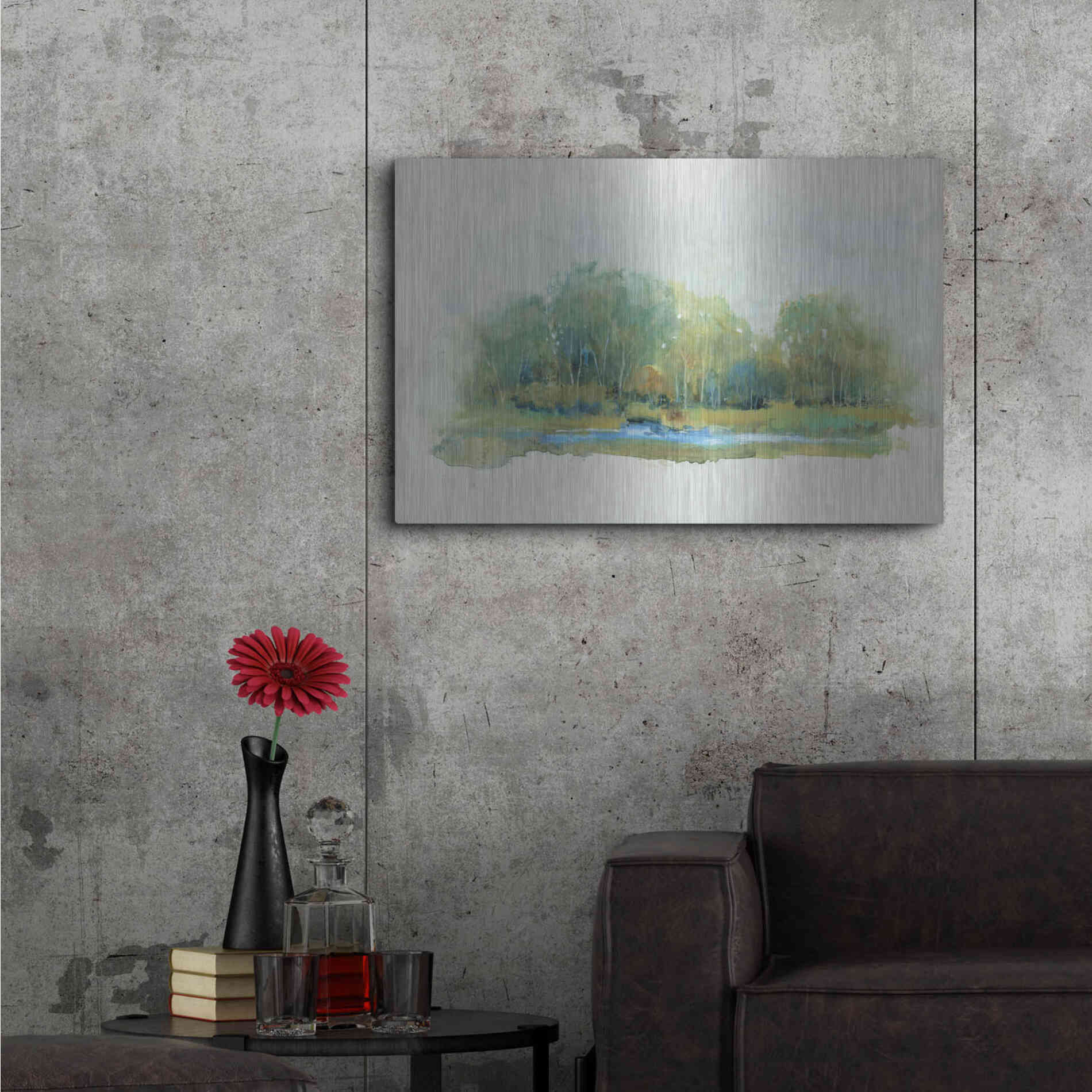 Luxe Metal Art 'Forest Vignette II' by Tim O'Toole, Metal Wall Art,36x24